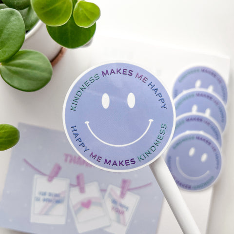Kindness Smiley Face Vinyl Sticker