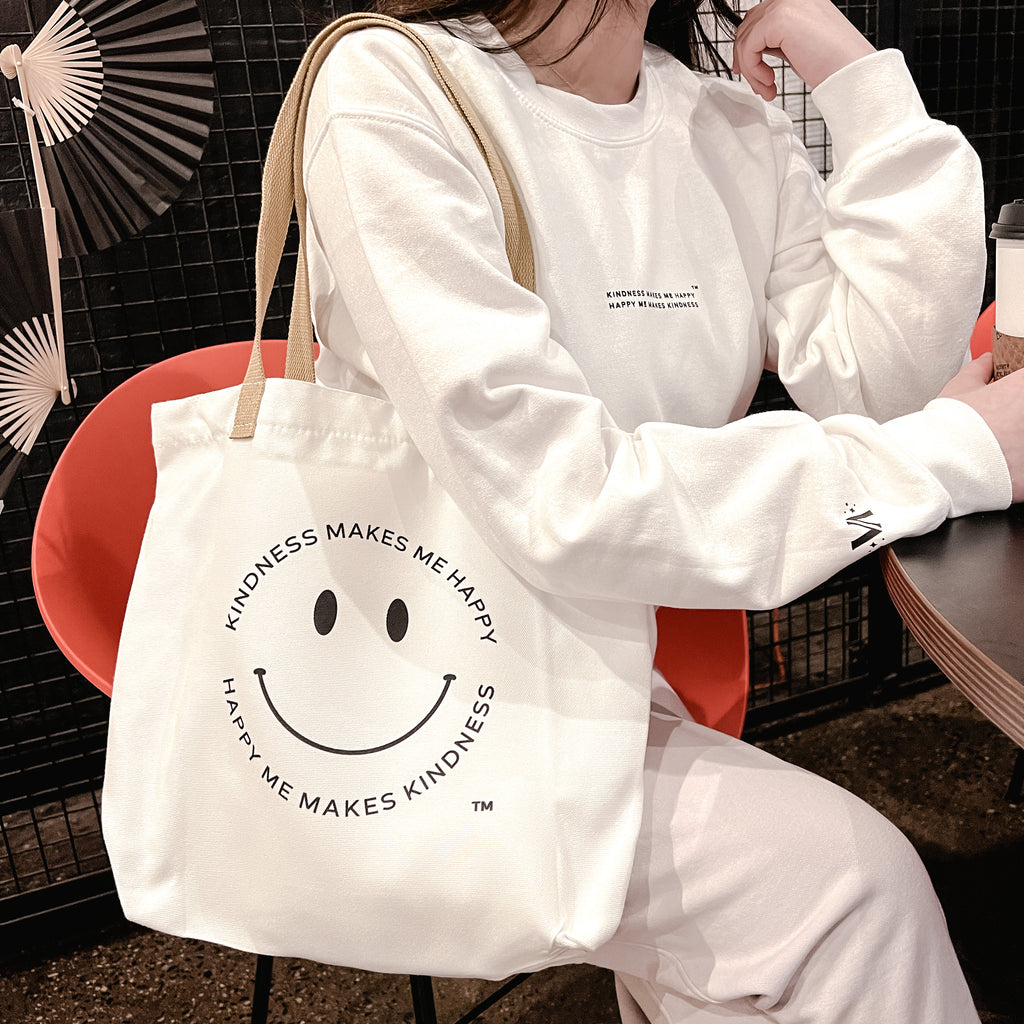 Kindness Smiley Face Tote Bag – VIVIAN VALORA